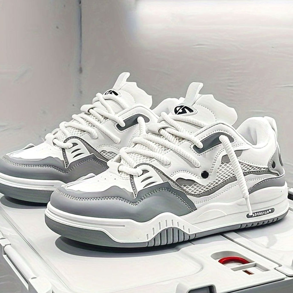 Men's Chunky Low-Top Lace-Up Casual Sneakers