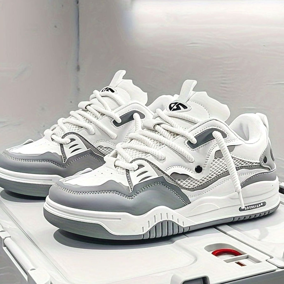 Men's Chunky Low-Top Lace-Up Casual Sneakers