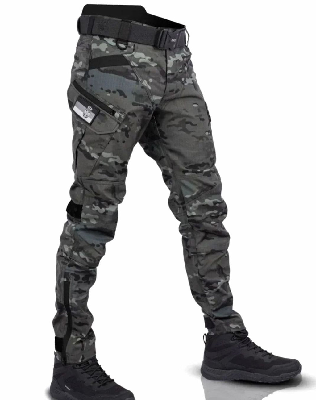 Men's Durable Tactical Cargo Pants Multi-Pocket Reinforced - Camouflage