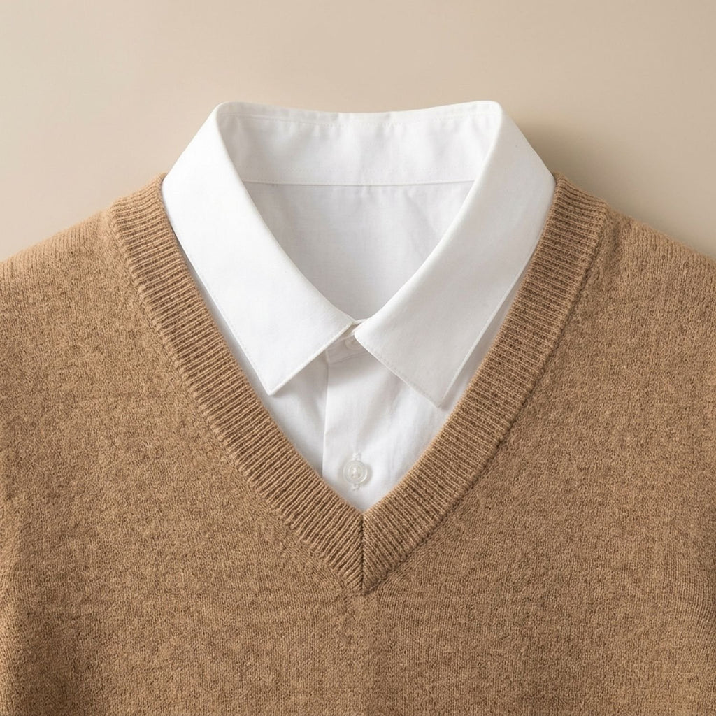 Men's Extrafine Merino Wool V-Neck Sweater Vest