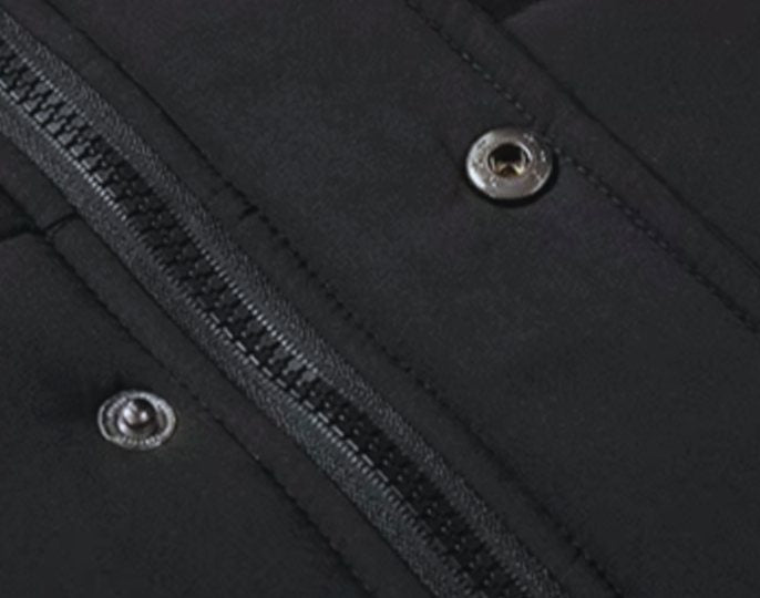 Men's Fleece-Lined Fur Hood Heavy-Duty Winter Jackets