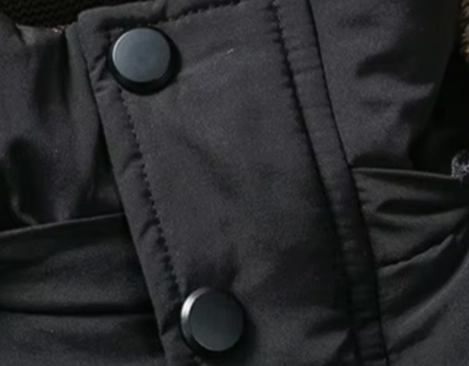 Men's Fleece-Lined Fur Hood Heavy-Duty Winter Jackets