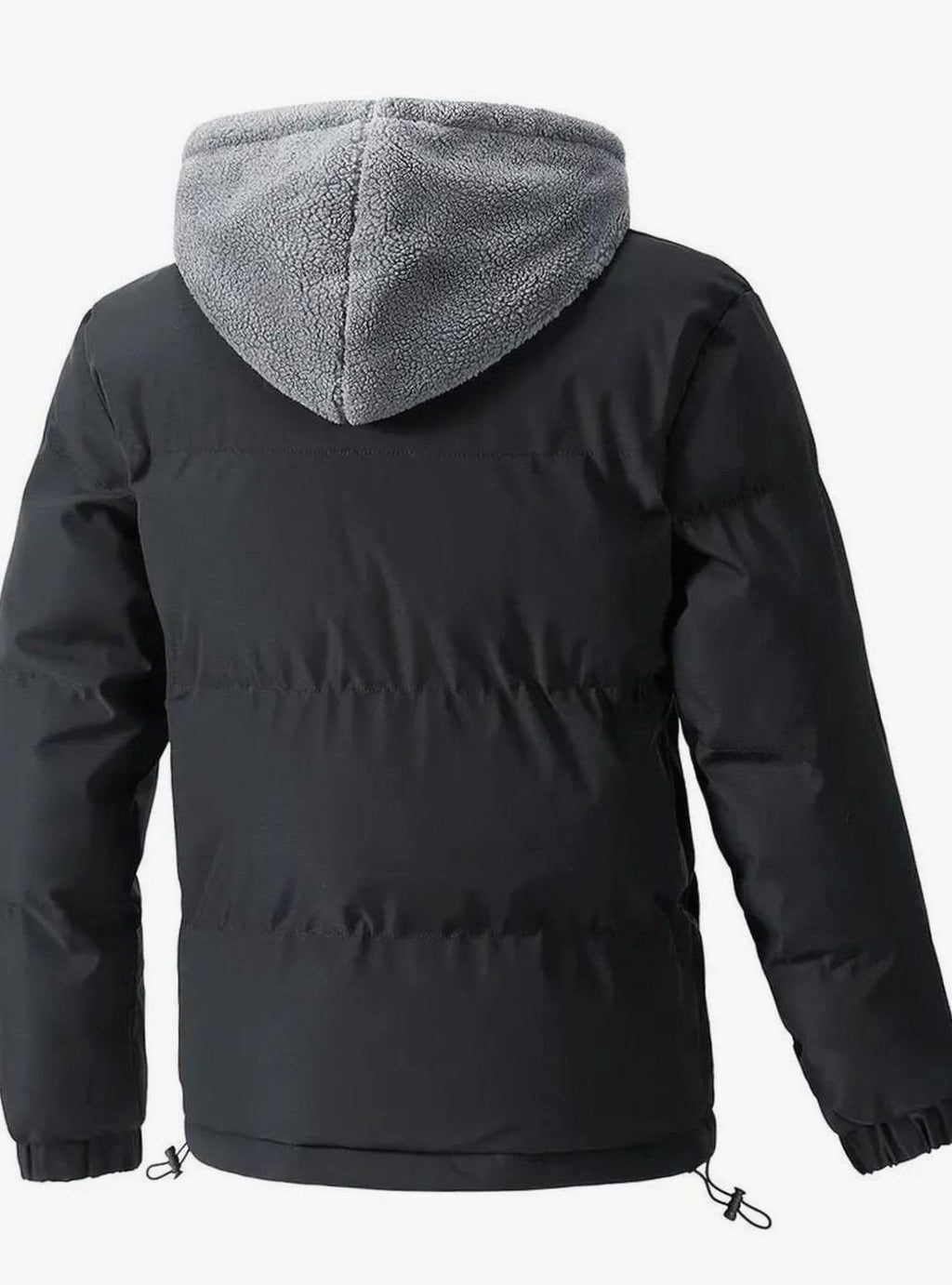 Men's Hooded Fleece-Lined Puffer Street Style Jacket