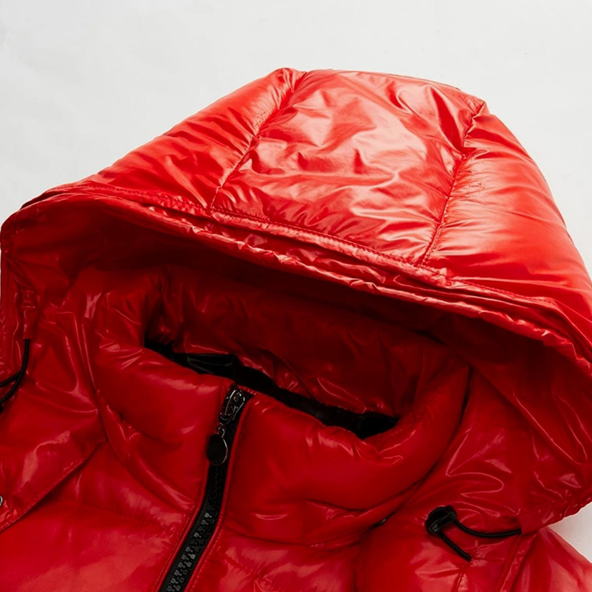 Men's Hooded Puffer Quilted Jacket Full-Zip Winter Coat