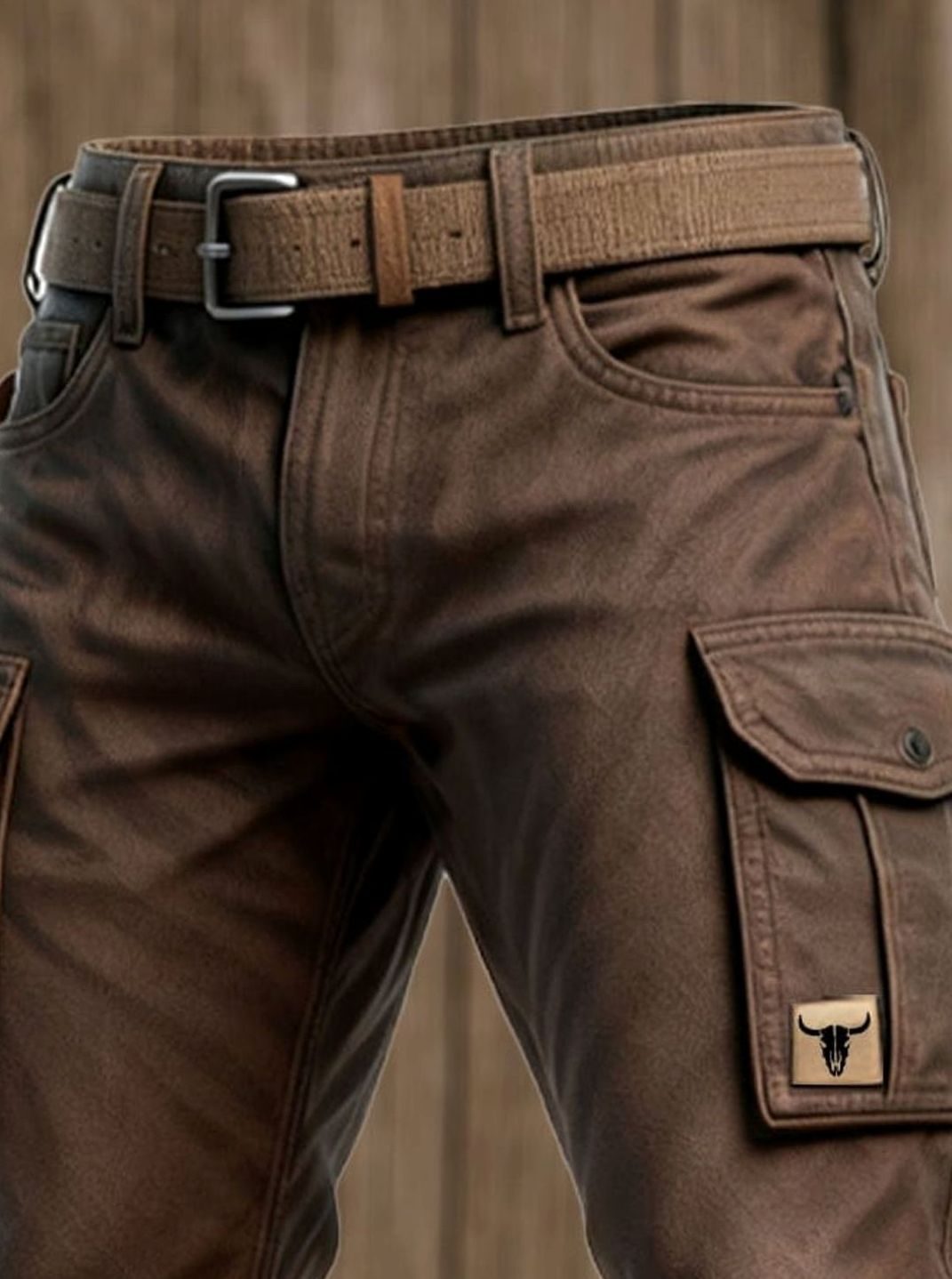 Men's Insulated Cargo Utility Straight-Leg Pants