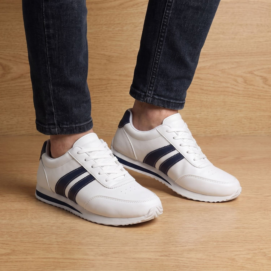 Men's Lace-Up Arch-Support Low-Top Athletic Sneakers