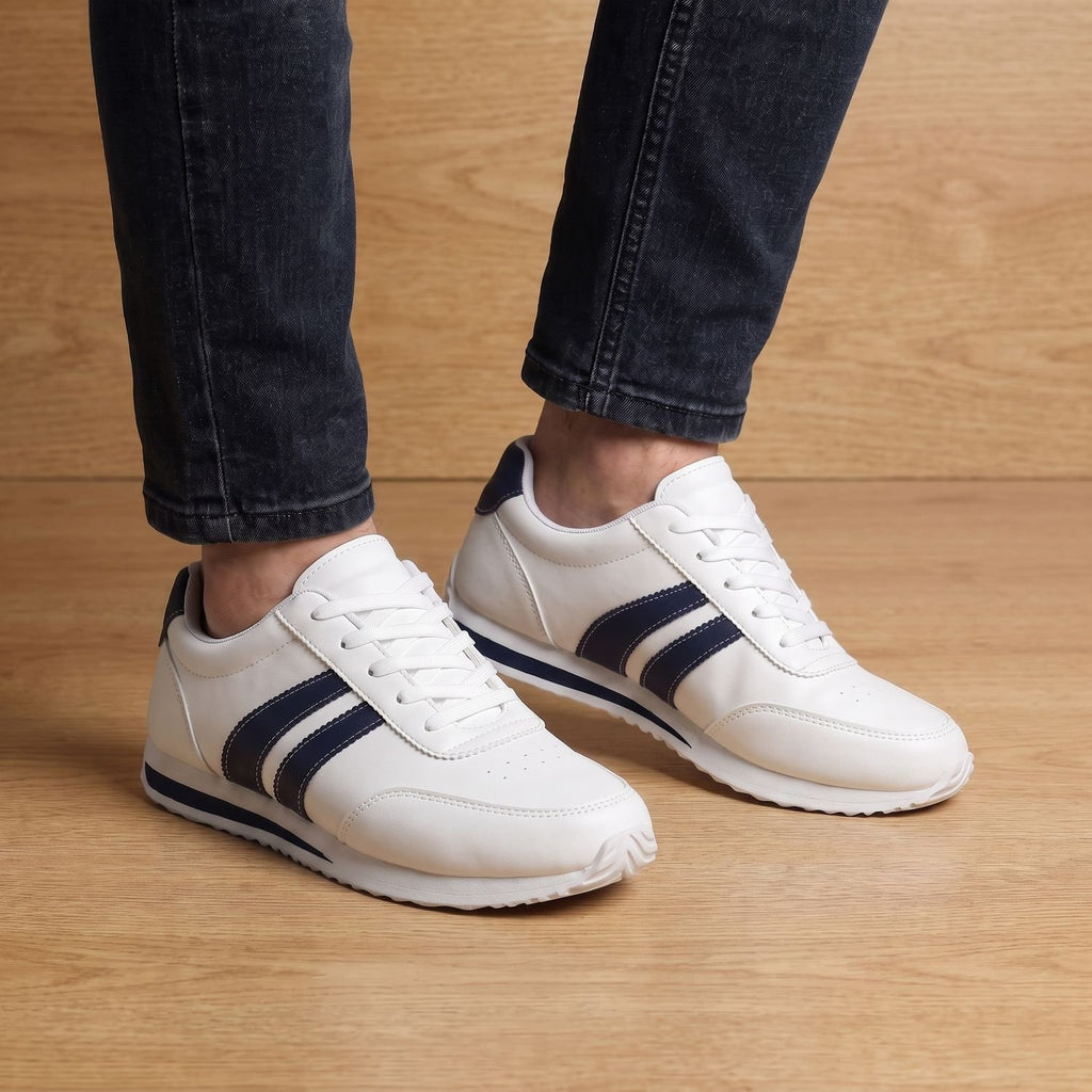 Men's Lace-Up Arch-Support Low-Top Athletic Sneakers