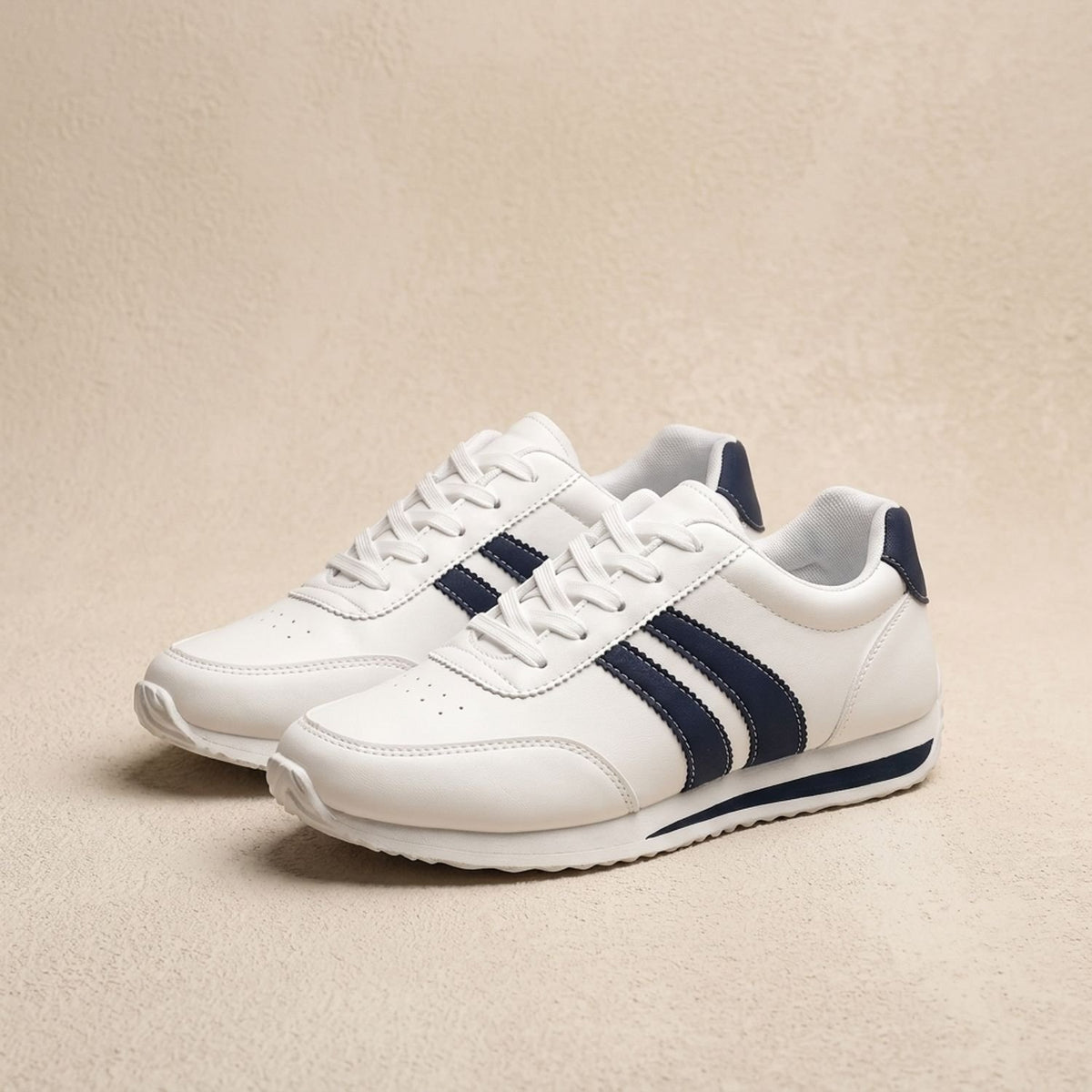 Men's Lace-Up Arch-Support Low-Top Athletic Sneakers