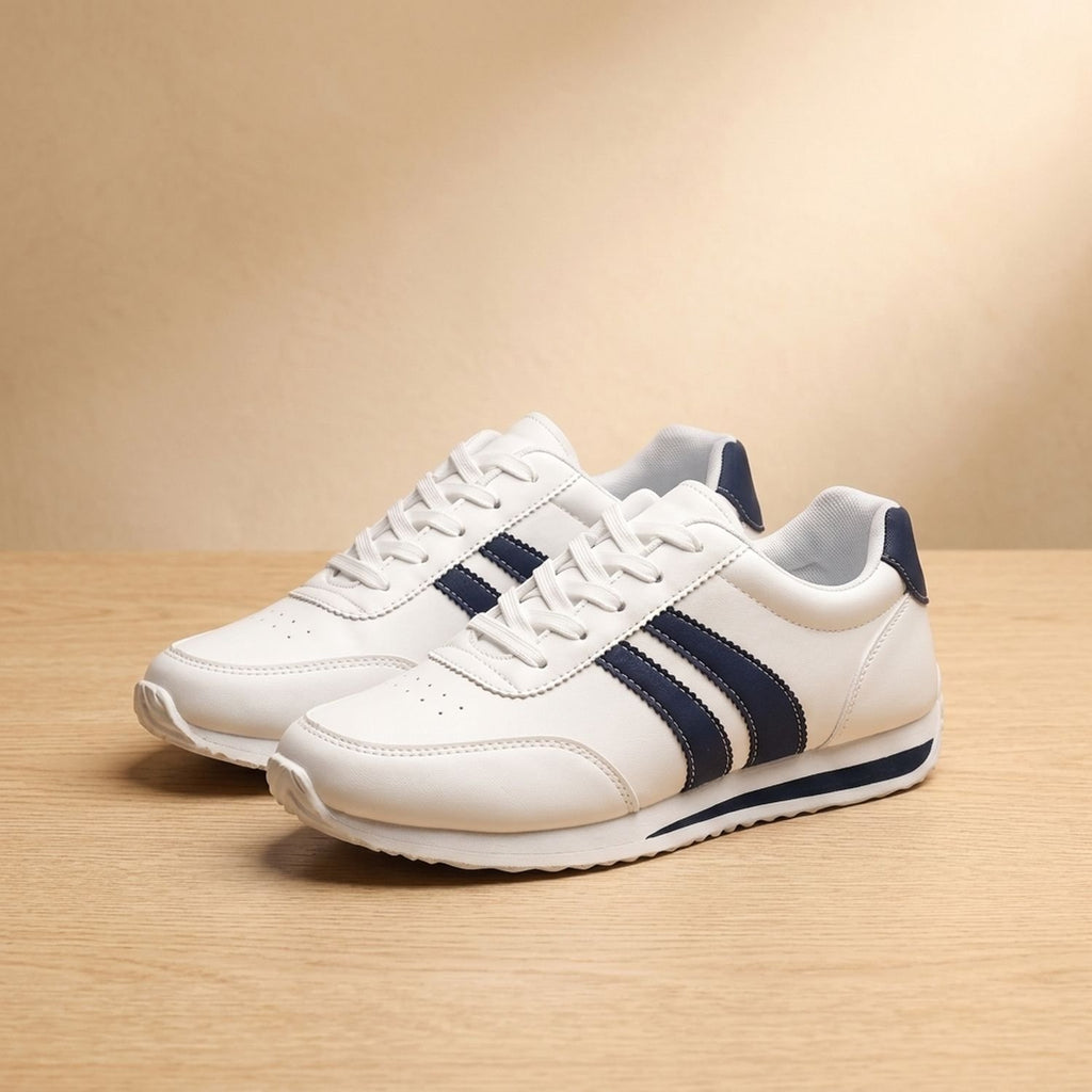 Men's Lace-Up Arch-Support Low-Top Athletic Sneakers