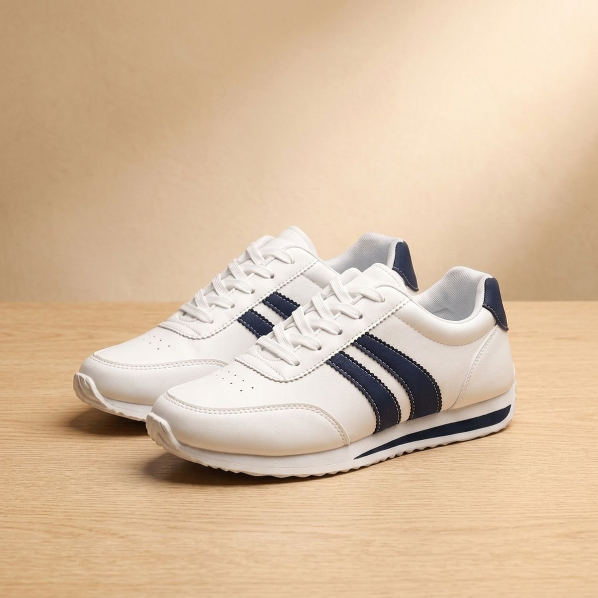 Men's Lace-Up Arch-Support Low-Top Athletic Sneakers