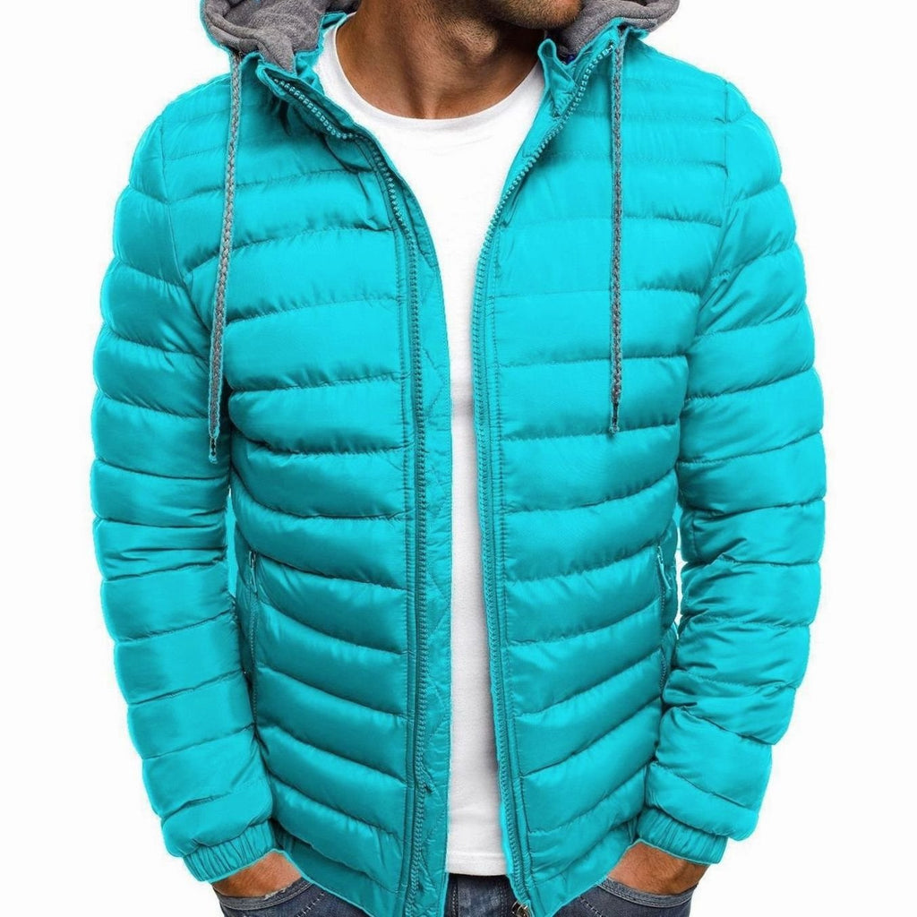 Men's Lightweight Quilted Hooded Puffer Jacket