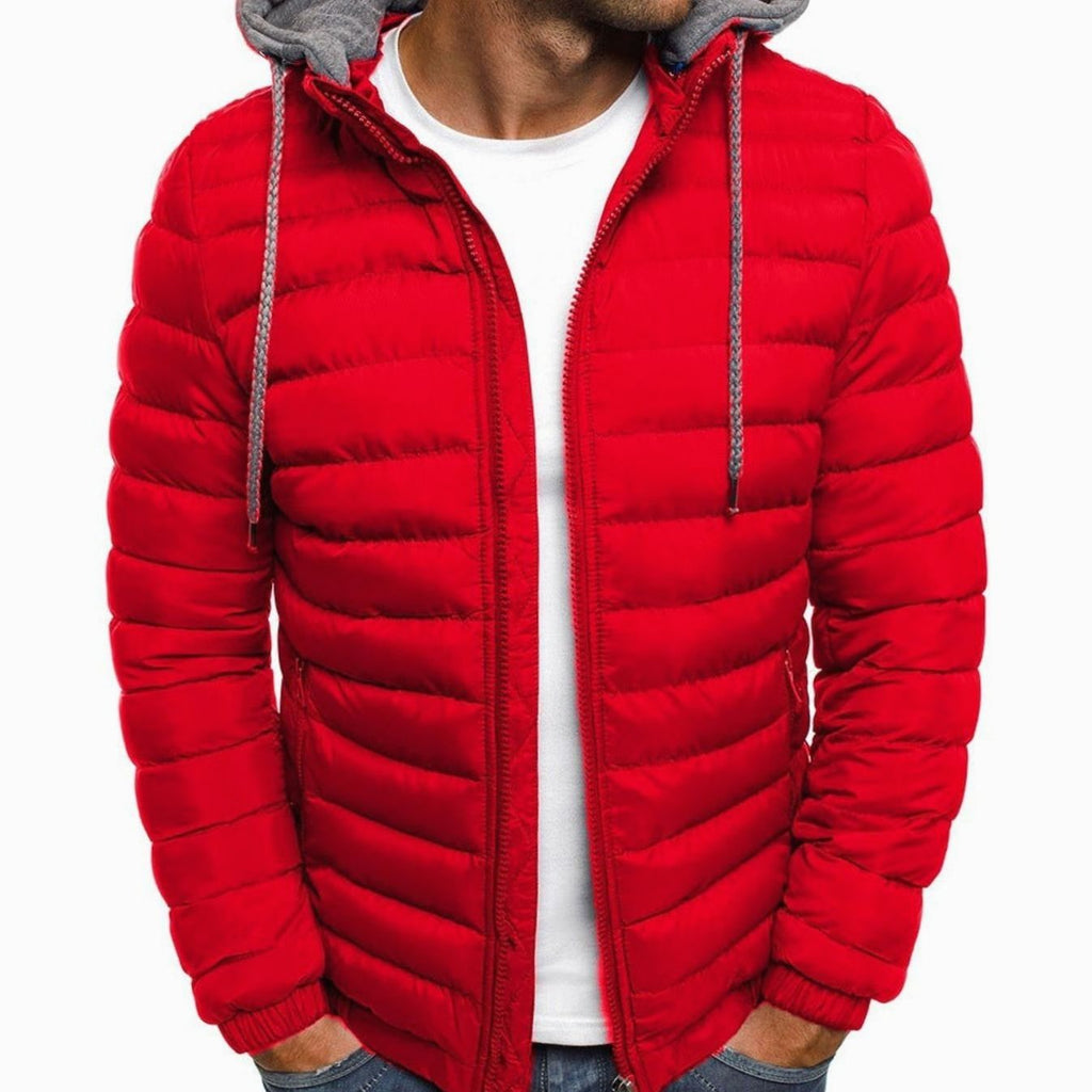 Men's Lightweight Quilted Hooded Puffer Jacket