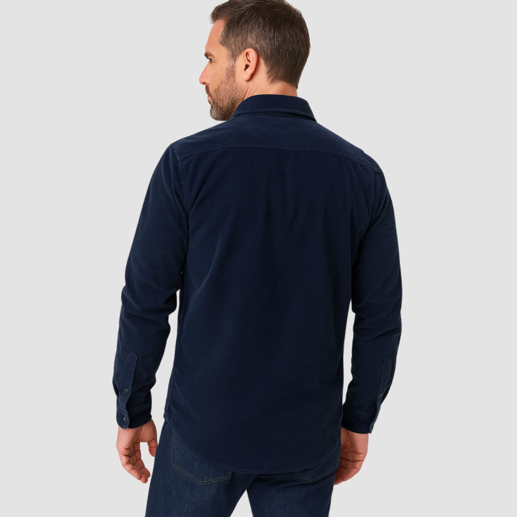 Men's Premium Cotton Corduroy Long-Sleeve Button-Up Shirt
