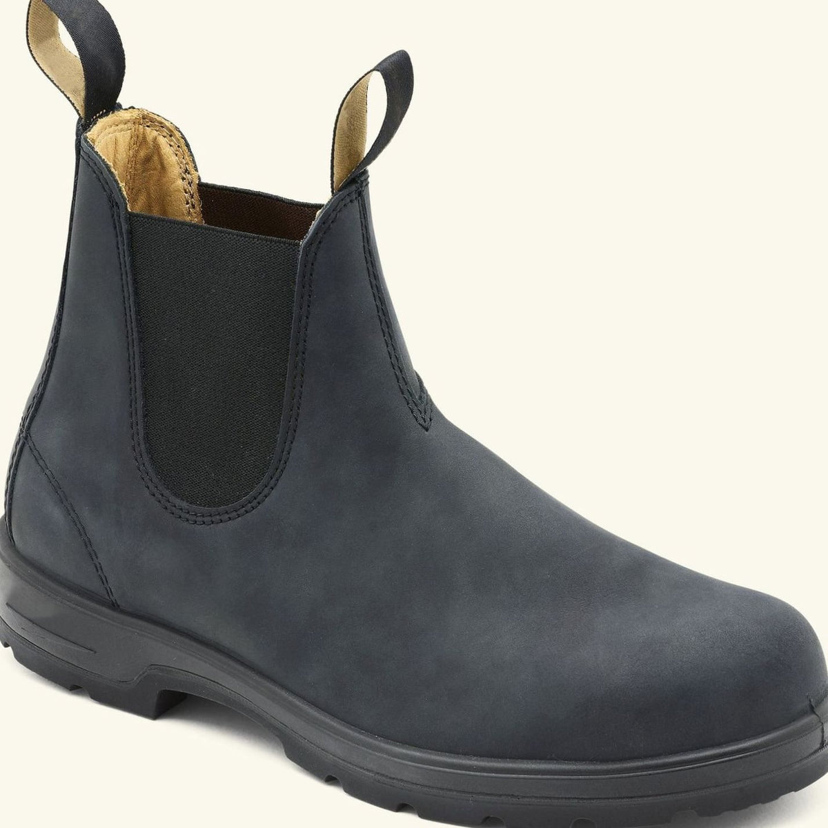 Men's Pull-Tab Slip-On Leather Chelsea Boots - Grey