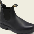 Men's Pull-Tab Slip-On Leather Chelsea Boots - Black