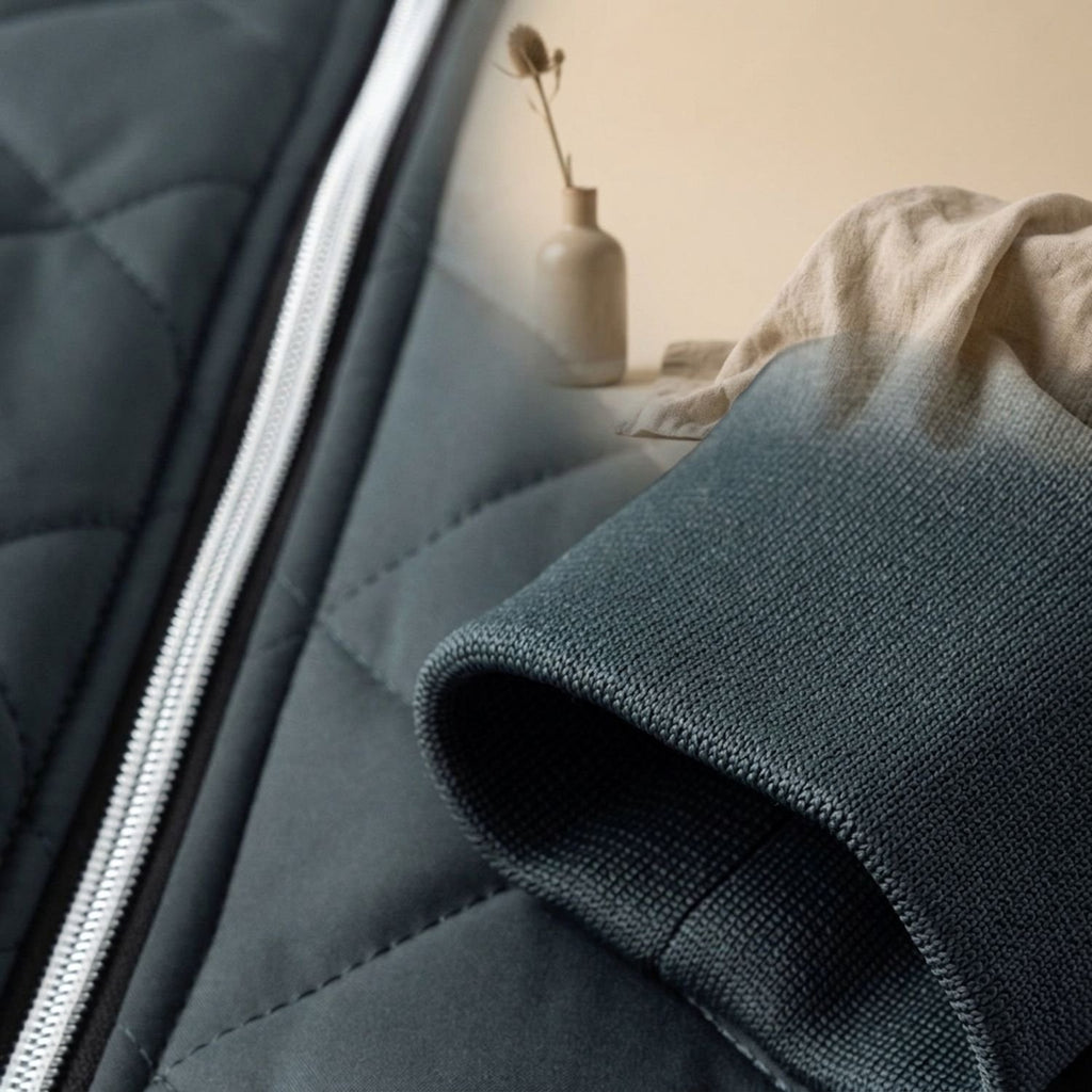 Men's Quilted Fleece-Lined Zip-Up Puffer Jacket