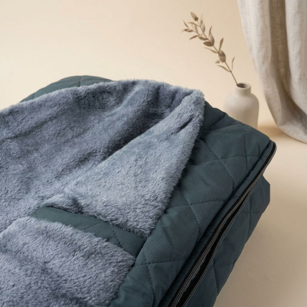 Men's Quilted Fleece-Lined Zip-Up Puffer Jacket