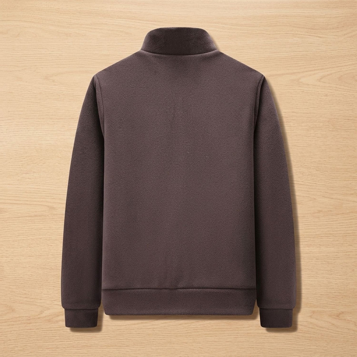 Men's Quilted Hybrid Fleece-Sleeve Puffer Jacket