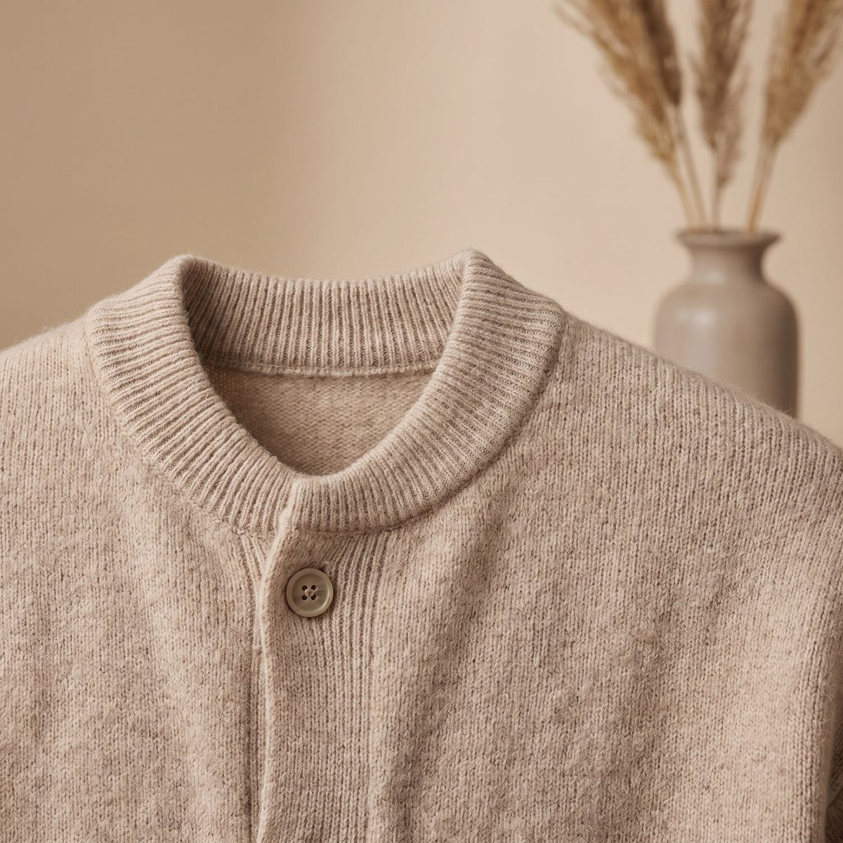Men's Relaxed-Fit Button-Front Knit Cardigan Sweater
