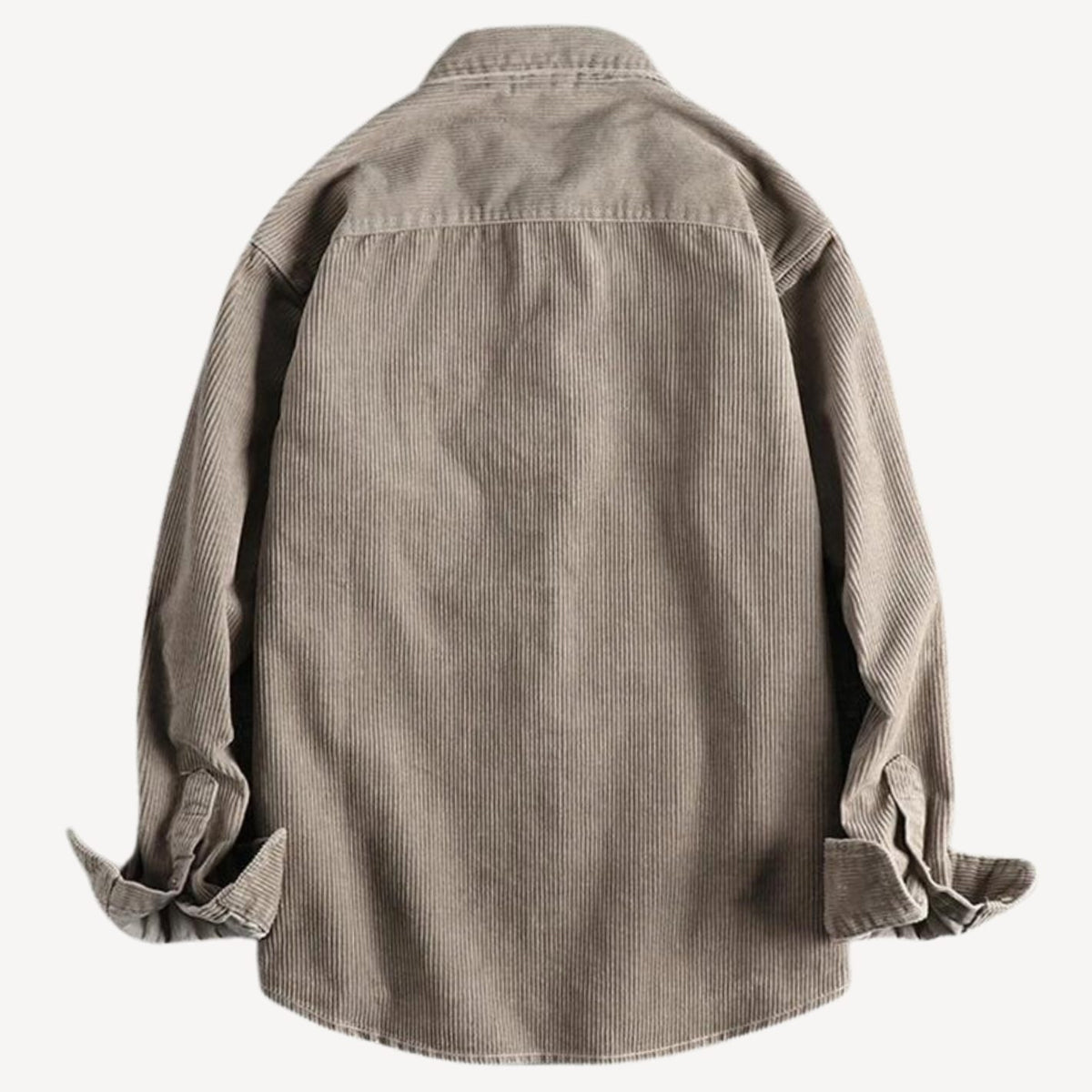Men's Relaxed-Fit Corduroy Button-Up Long Sleeve Shirt
