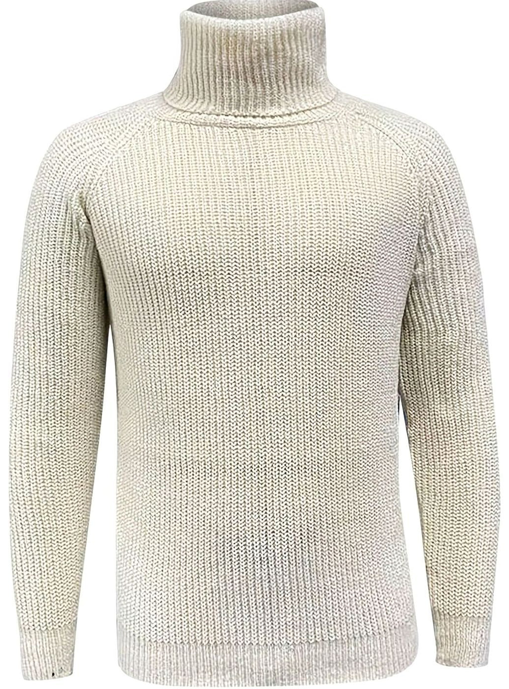 Men's Ribbed Knit Turtleneck Sweater