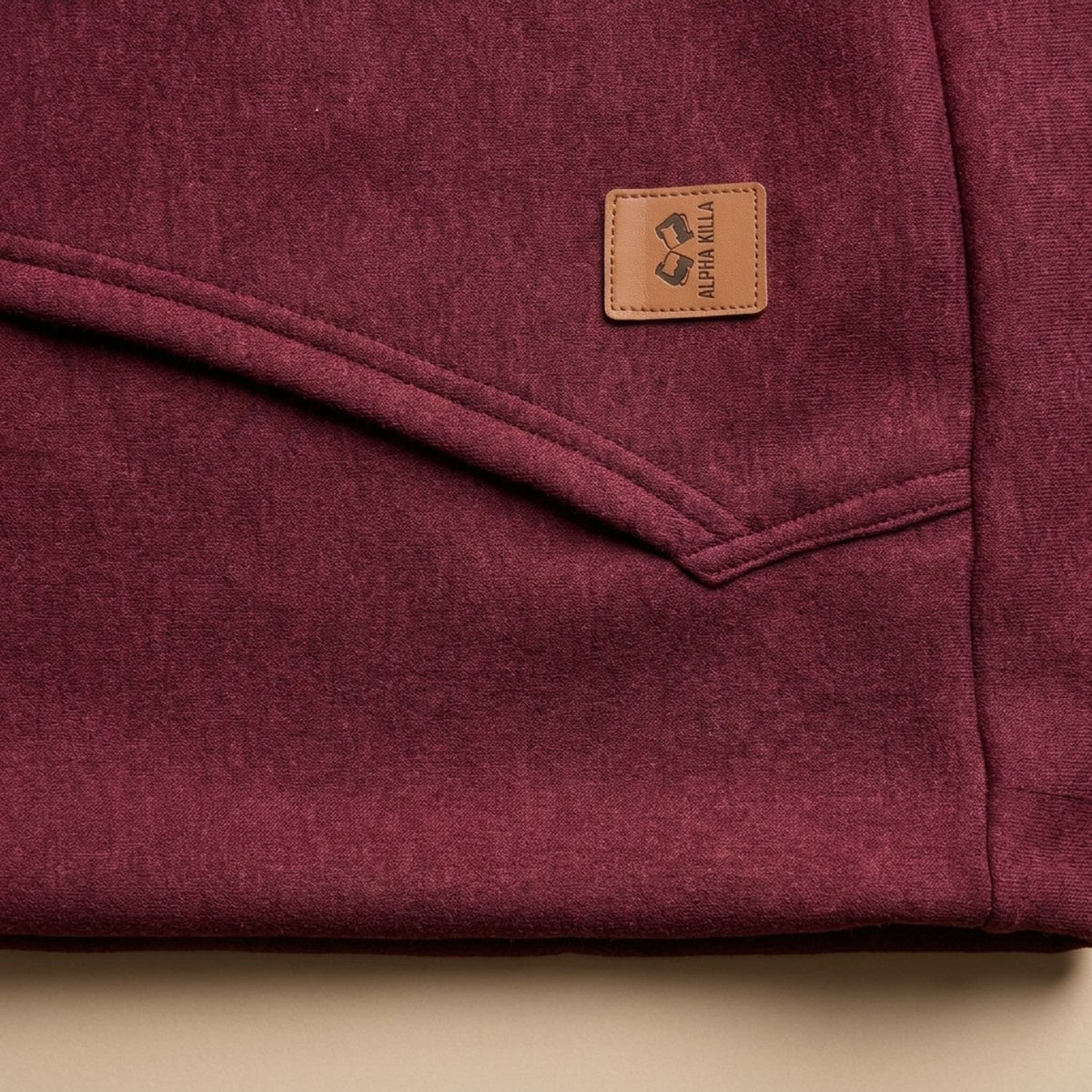 Men's Rugged Quarter-Zip Hooded Pullover Sweatshirt
