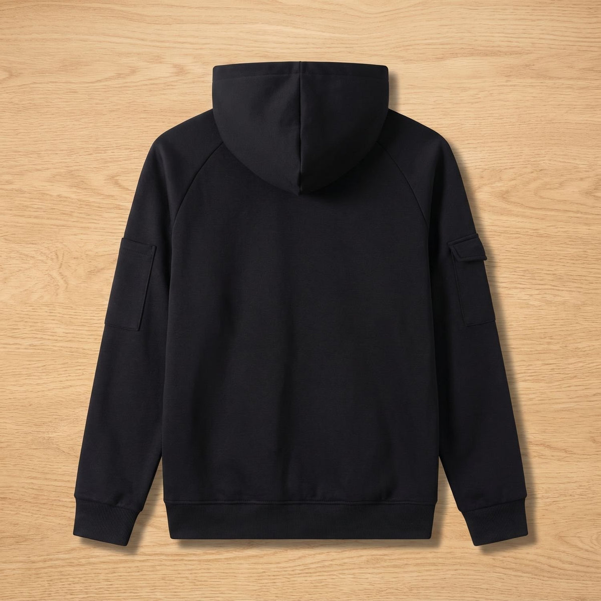 Men's Rugged Quarter-Zip Hooded Pullover Sweatshirt