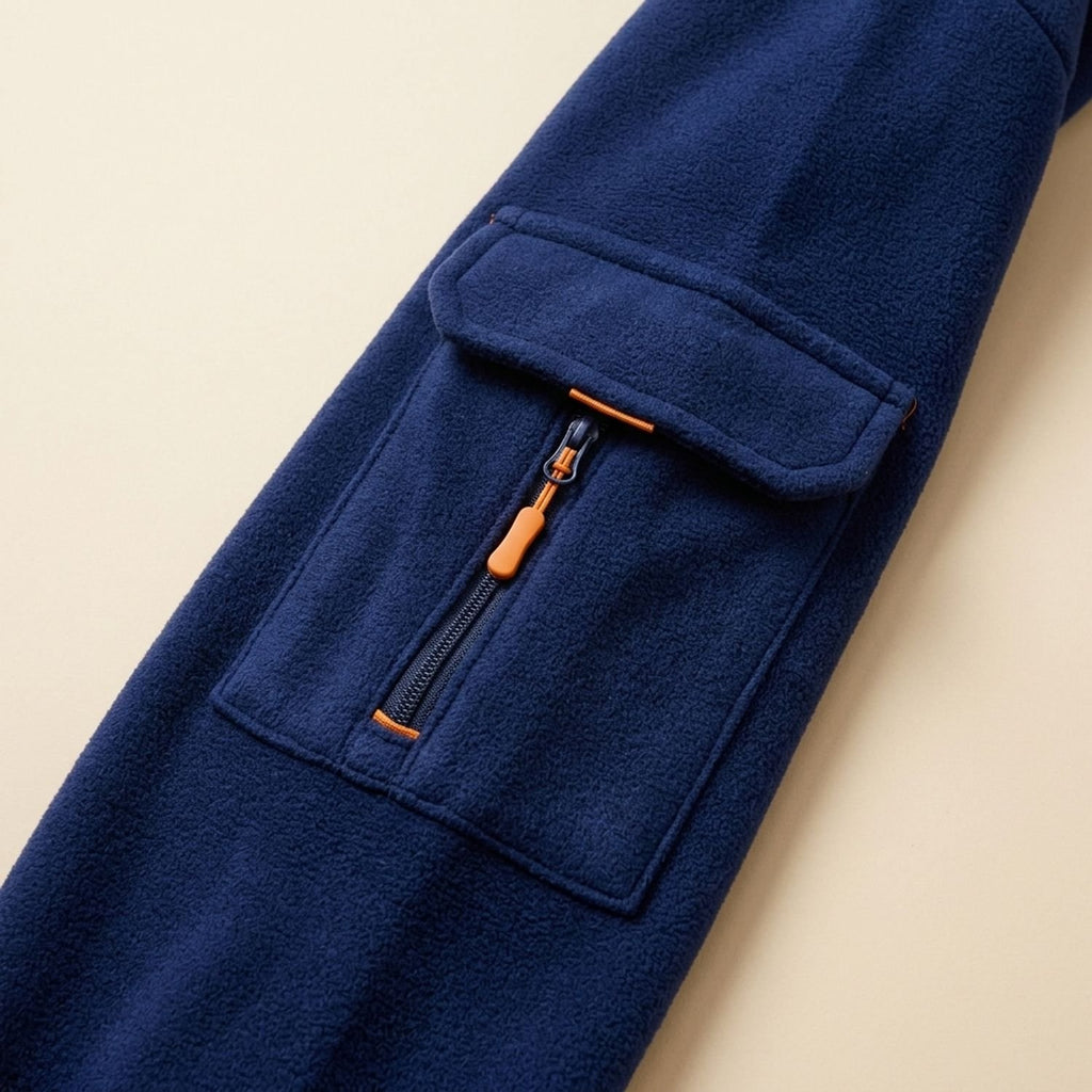 Men's Rugged Quarter-Zip Hooded Pullover Sweatshirt