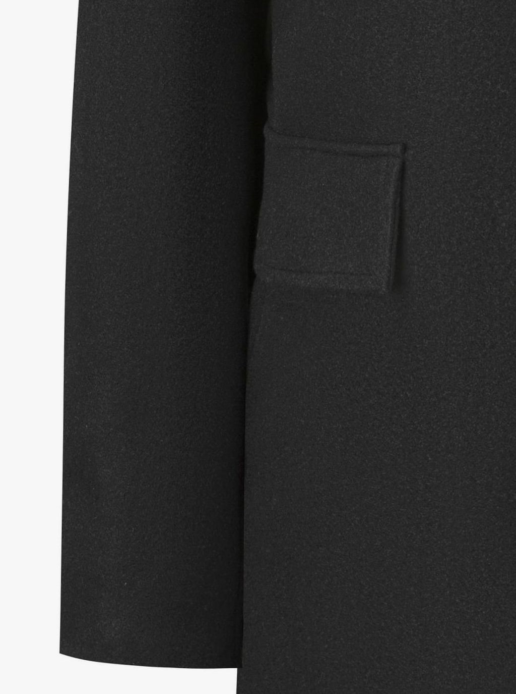 Men's Single-Breasted Tailored Wool Coat Turn-Down Collar Overcoat