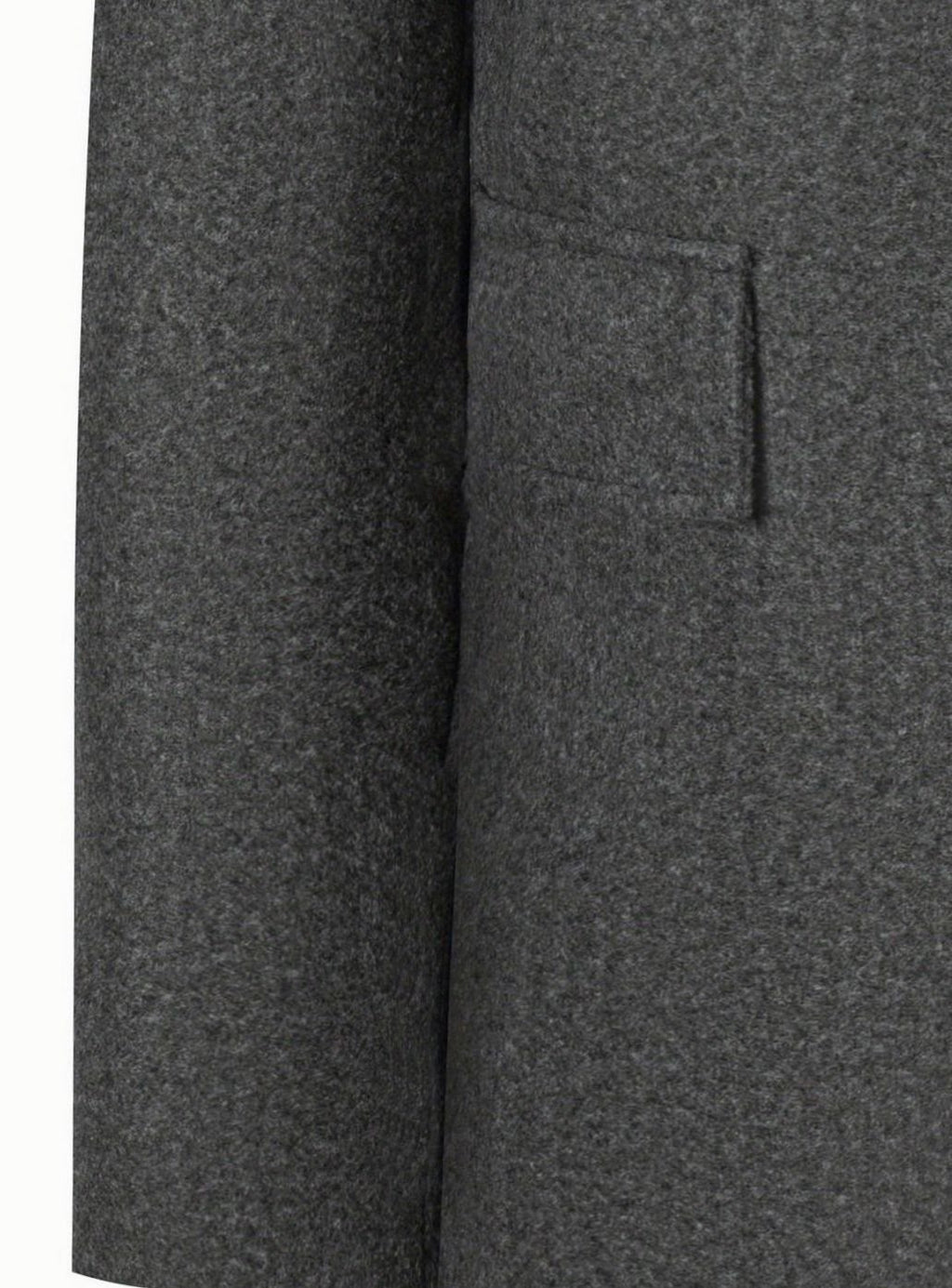 Men's Single-Breasted Tailored Wool Coat Turn-Down Collar Overcoat