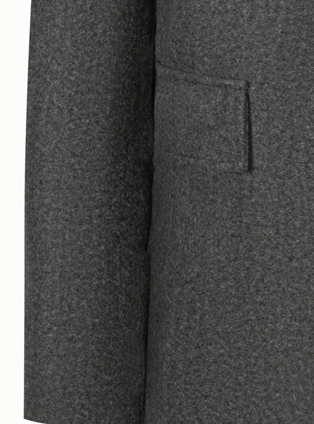 Men's Single-Breasted Tailored Wool Coat Turn-Down Collar Overcoat