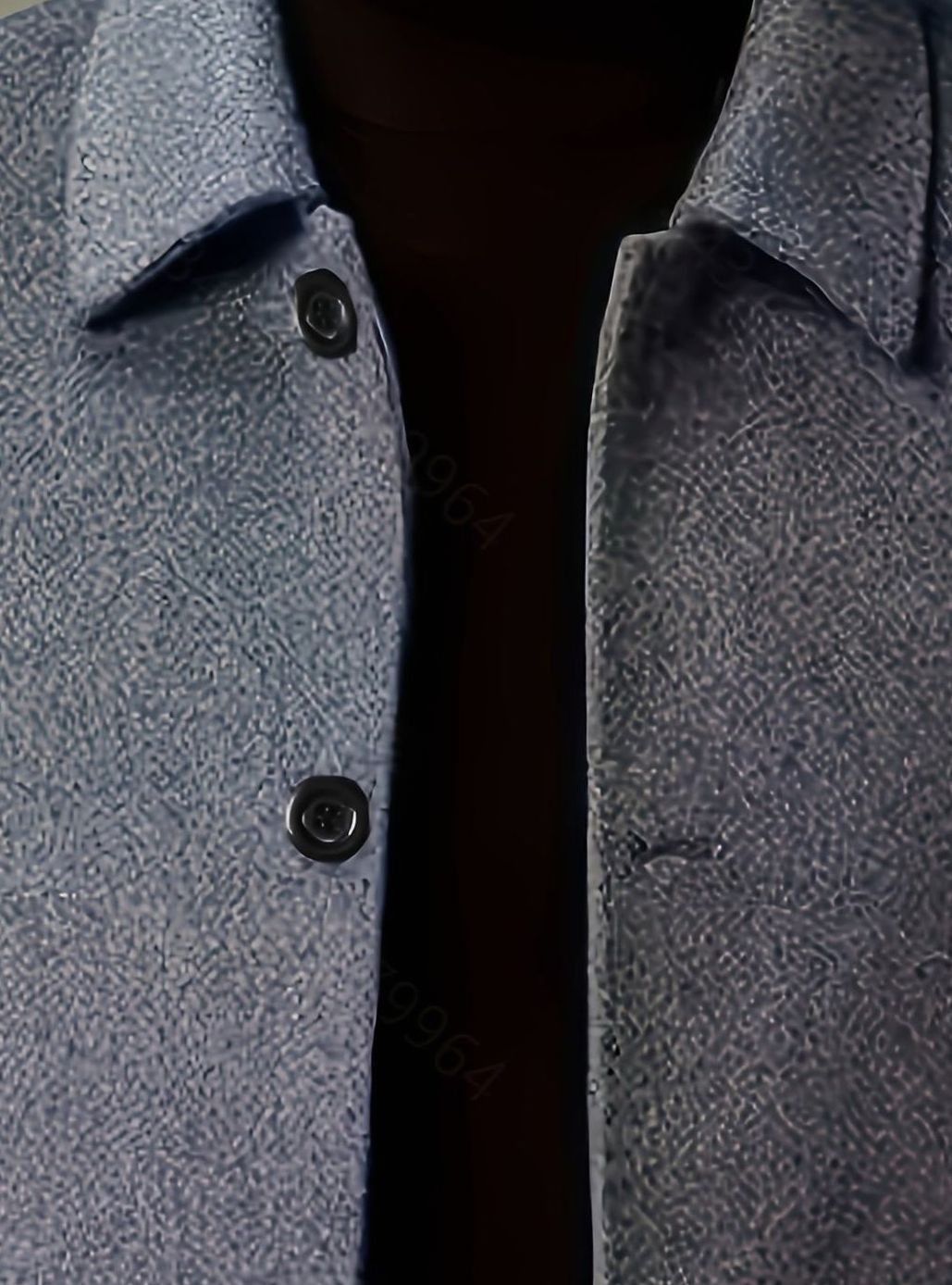 Men's Single-Breasted Wool Overcoat Classic Collar