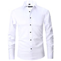 Men's Slim-Fit Long-Sleeve Button-Down Dress Shirt - White
