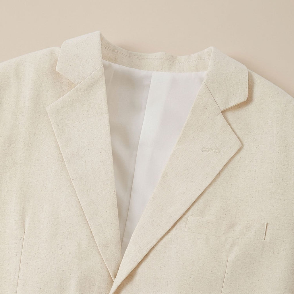 Men's Slim-Fit Three-Piece Suit Blazer Vest Pants Set