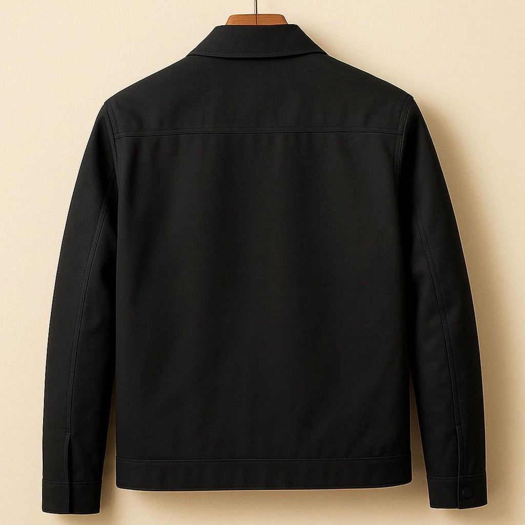 Men's Smart-Casual Harrington Jacket Checked Lining
