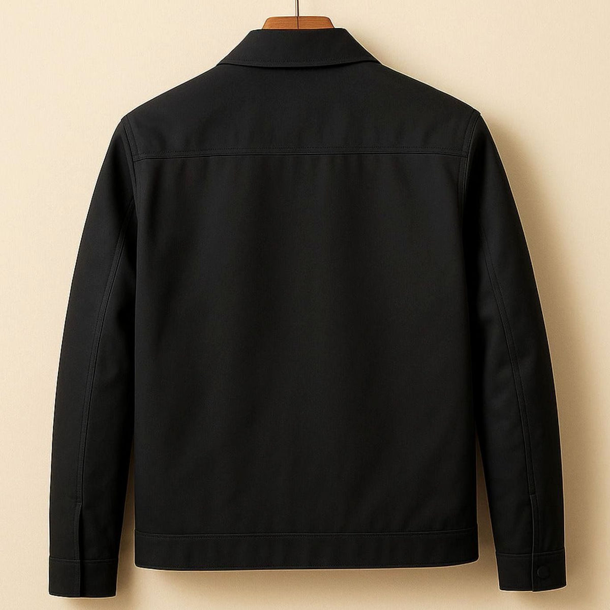 Men's Smart-Casual Harrington Jacket Checked Lining