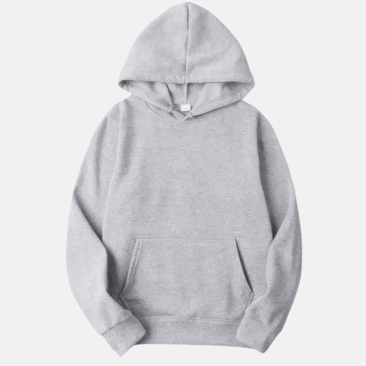 Men's Solid Fleece Relaxed-Fit Long Sleeve Hoodie - Gray