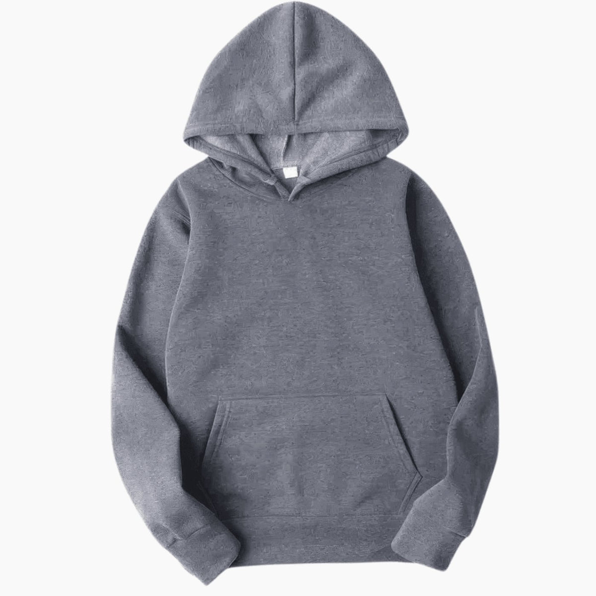 Men's Solid Fleece Relaxed-Fit Long Sleeve Hoodie