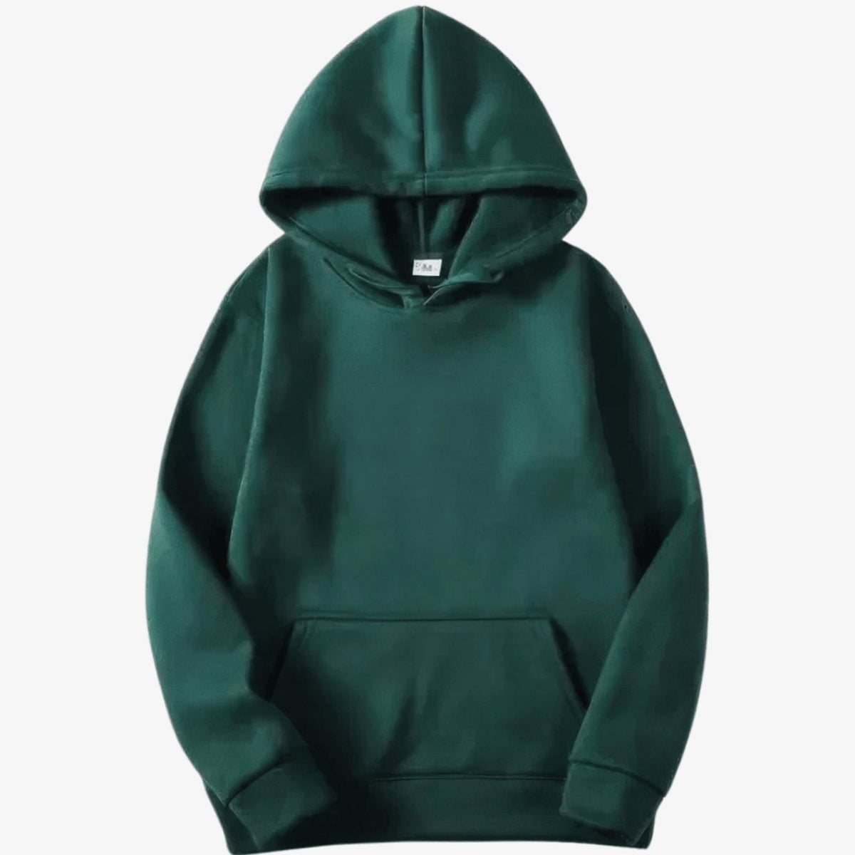 Men's Solid Fleece Relaxed-Fit Long Sleeve Hoodie - Green
