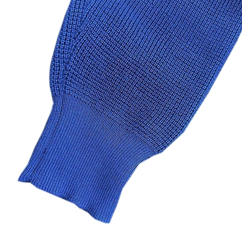 Men's Waffle-Knit Button-Neck Long Sleeve Pullover Sweater