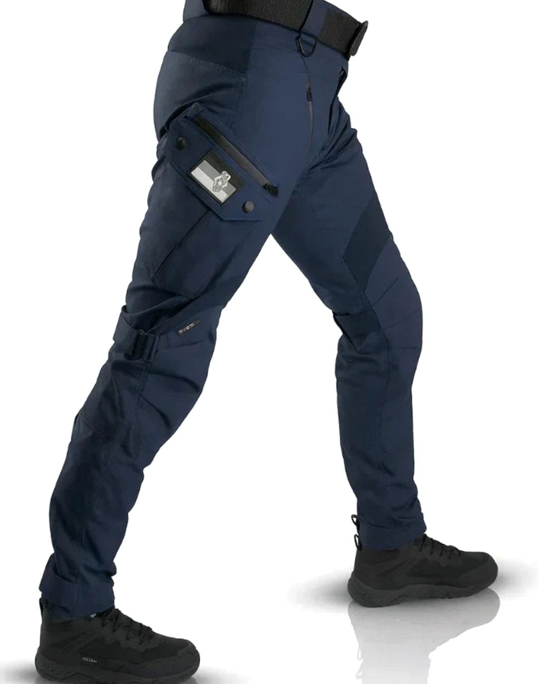 Men's Waterproof Tactical Cargo Pants Multi-Pocket Reinforced - Navy