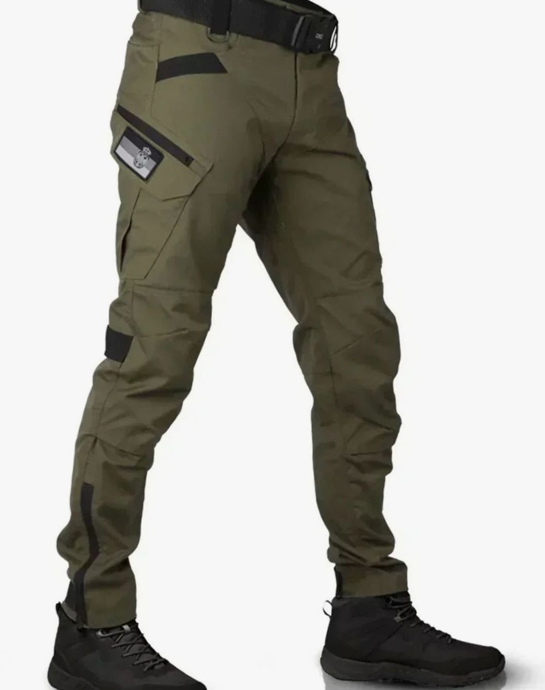 Men's Waterproof Tactical Cargo Pants Multi-Pocket Reinforced - Green