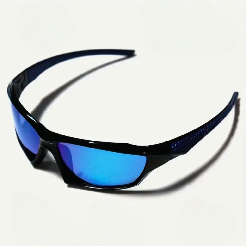 Polarized Shield Sport Sunglasses UV Protection Wrap Frame