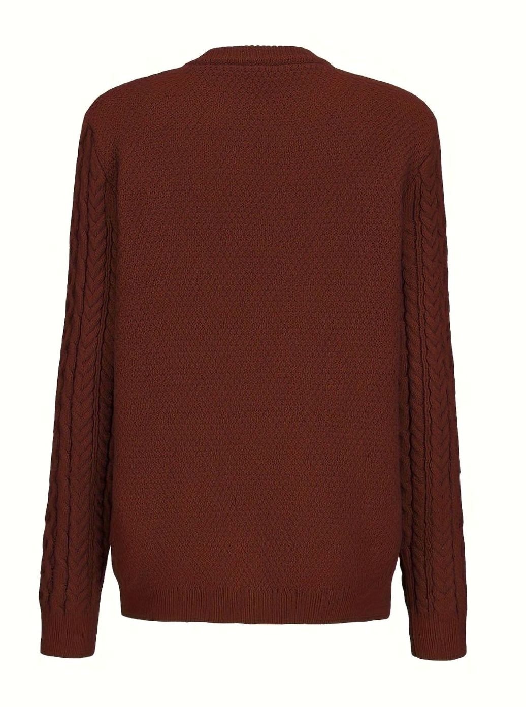 Women's Cable-Knit Relaxed Button-Front Cardigan Sweater