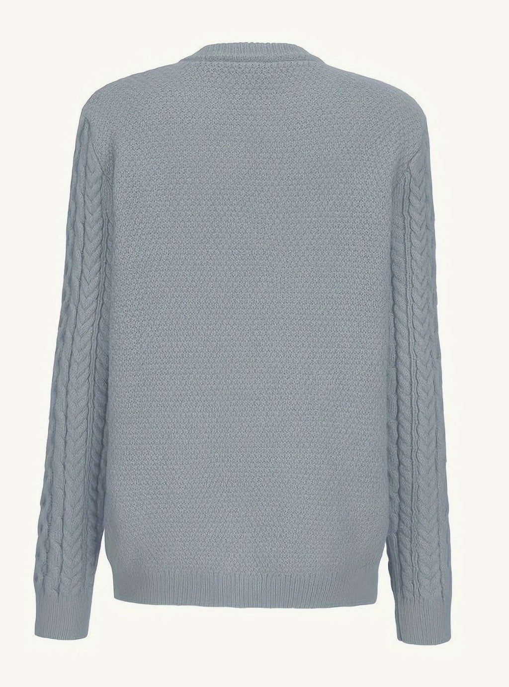 Women's Cable-Knit Relaxed Button-Front Cardigan Sweater