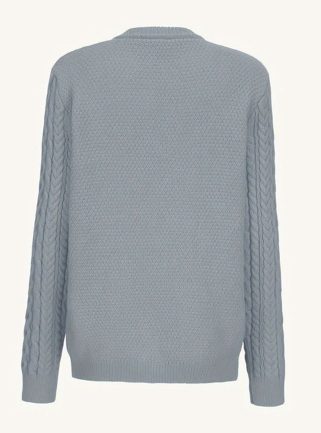 Women's Cable-Knit Relaxed Button-Front Cardigan Sweater