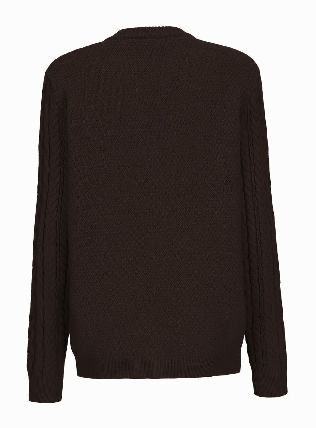 Women's Cable-Knit Relaxed Button-Front Cardigan Sweater