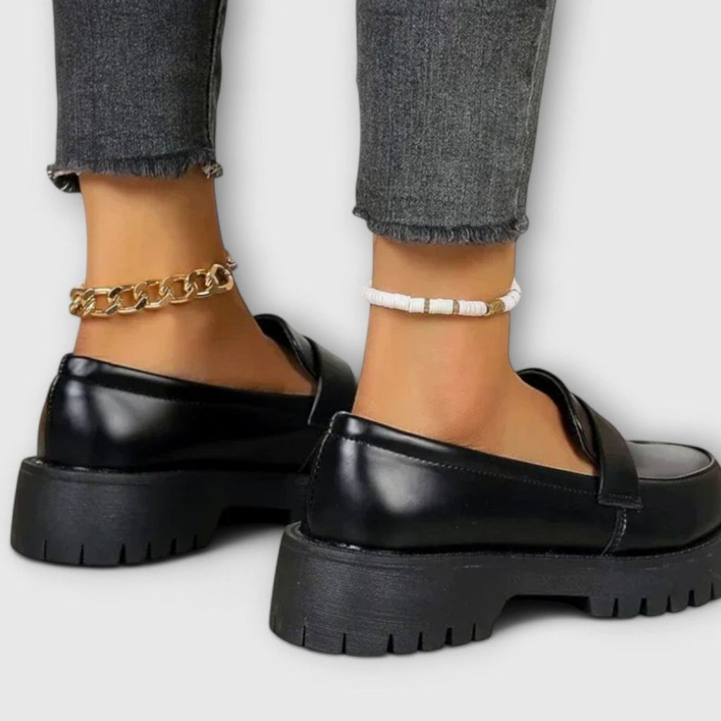 Women's Chunky Platform Slip-On Penny Loafers