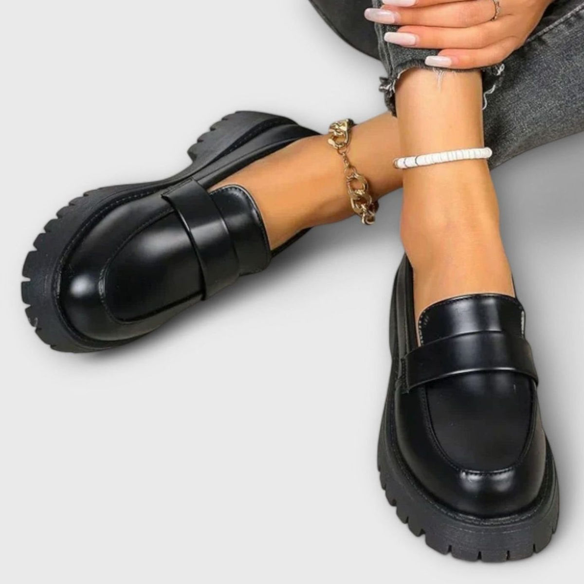 Women's Chunky Platform Slip-On Penny Loafers