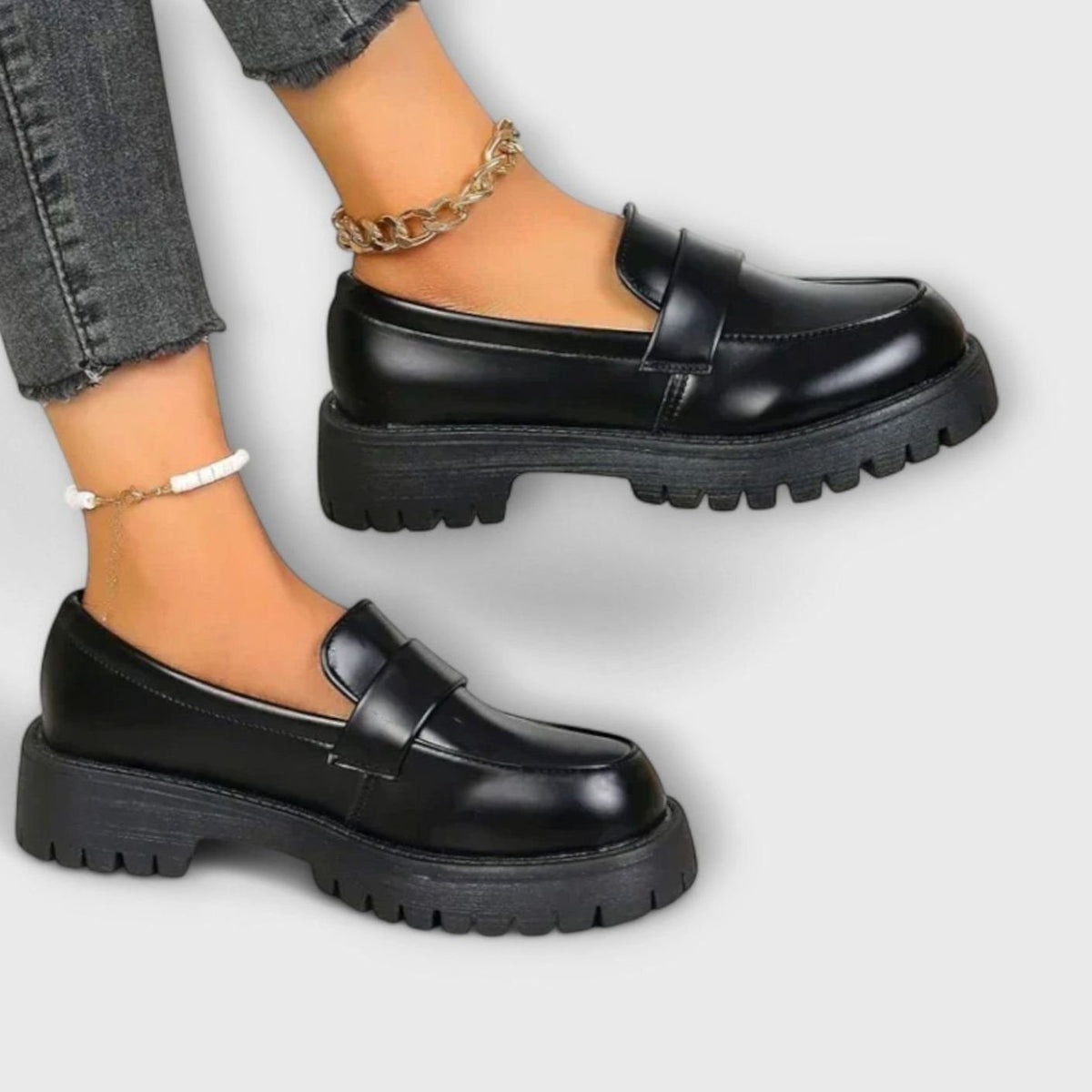 Women's Chunky Platform Slip-On Penny Loafers